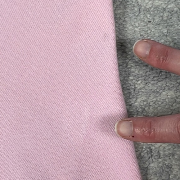 Helmut Lang Pink Bodycon Dress Back Shoulder Cut Outs Stretch Knit Sz S - Picture 12 of 13